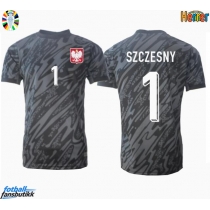 Polen Wojciech Szczesny #1 Keeper Bortedrakt EM 2024 Kortermet
